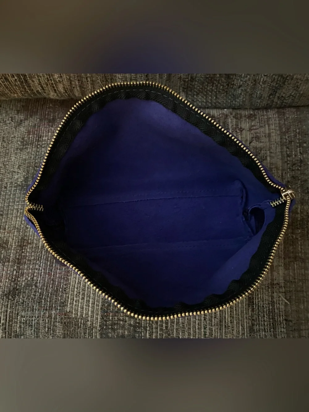 Portland Leather Goods Almost Perfect Total Eclipse Makeup Bag.